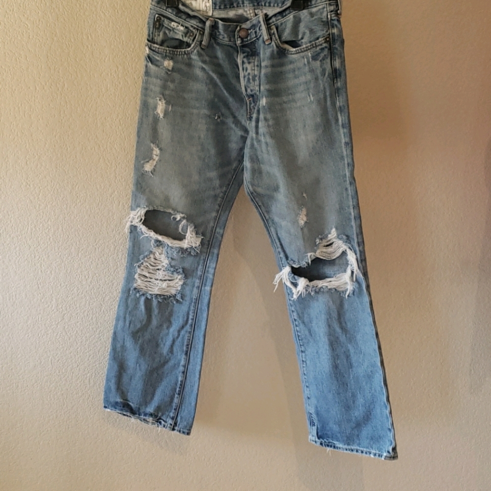 Abercrombie and fitch stressed jeans